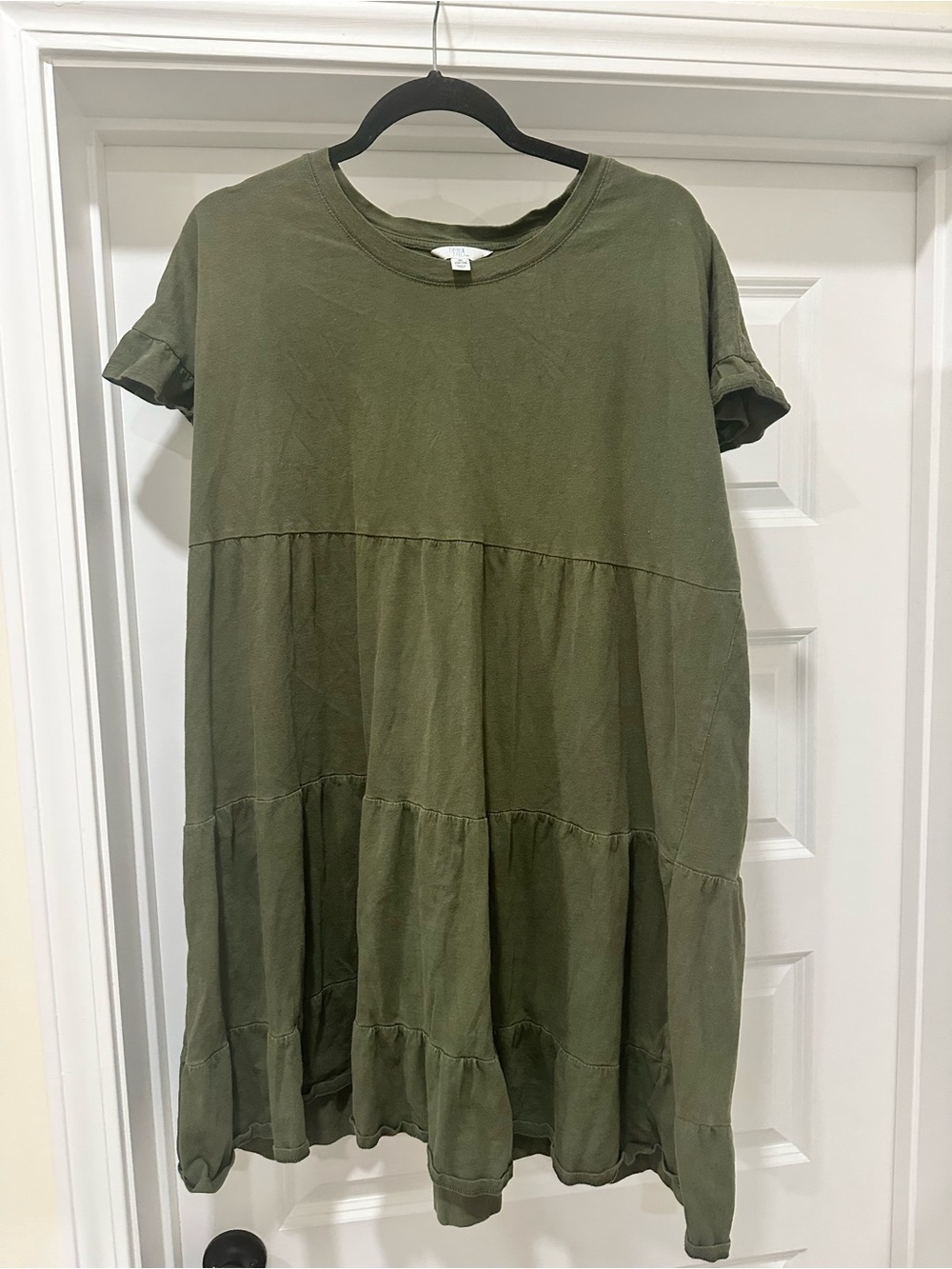 Green Tiered Short Dress Size XL
